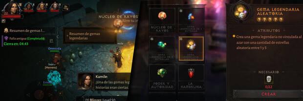 Diablo Immortal - Cómo se consiguen las gemas legendarias