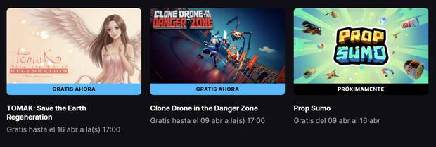 Nuevos juegos gratis de esta semana en Epic Games Store.