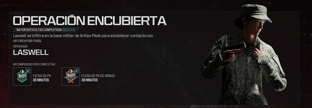 CoD Modern Warfare 3 (2023) - Misión de Campaña Operación encubierta y sus recompensas