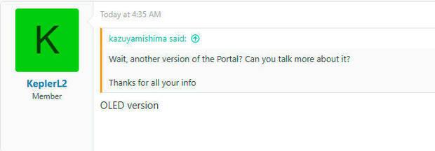 PS Portal podr�a tener una versi�n OLED este mismo a�o