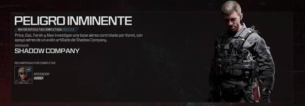 CoD Modern Warfare 3 (2023) - Misión de Campaña Peligro inminente y sus recompensas