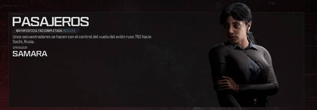 CoD Modern Warfare 3 (2023) - Misión de Campaña Pasajeros y sus recompensas