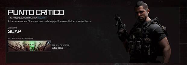 CoD Modern Warfare 3 (2023) - Misión de Campaña Punto crítico y sus recompensas