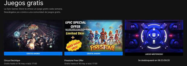 Juegos gratis de Epic Games Store.
