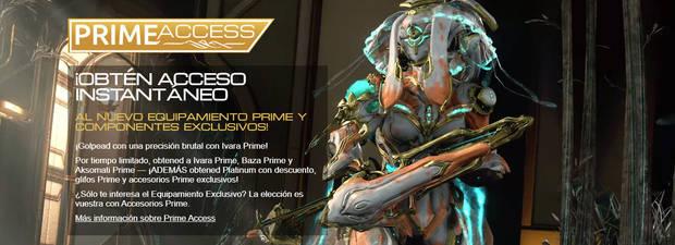 Warframe - Qué es el programa Prime Access