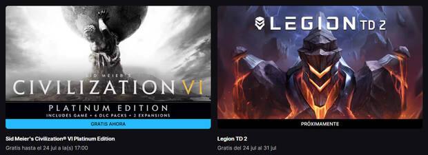 Juegos gratis de esta semana en Epic Games Store.