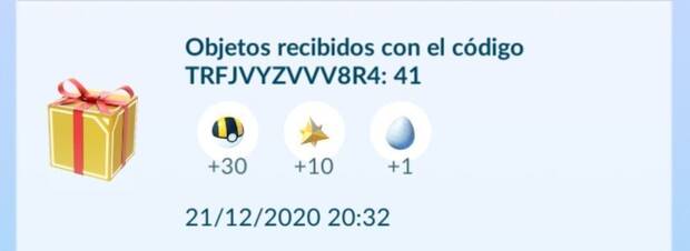 Nuevo cdigo promocional en Pokmon GO