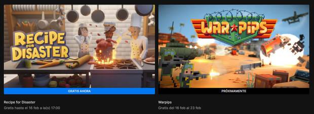 Nuevos juegos gratis en Epic Games Store.