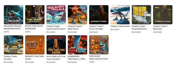 videojuegos basados en el brainrot italiano en PS Store