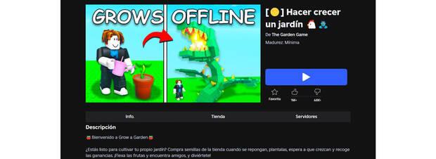 Mejores juegos de Roblox: Grow a Garden