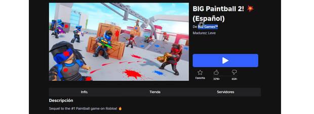 Mejores juegos de Roblox: BIG Paintball 2!