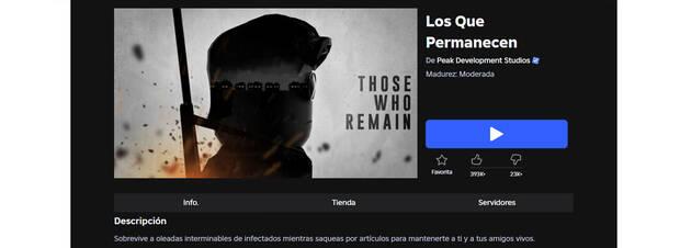 Mejores juegos de Roblox: Those Who Remain
