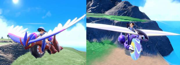 Pokémon Escarlata y Púrpura - Monturas voladoras