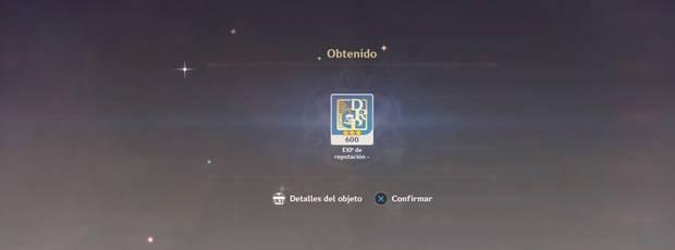 Genshin Impact: Niveles de reputación (EXP necesaria)