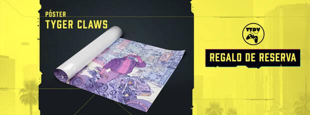 Póster de regalo con la reserva de Cyberpunk 2077 en TTDV.