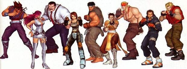 Modelados de algunos de los personajes del juego.