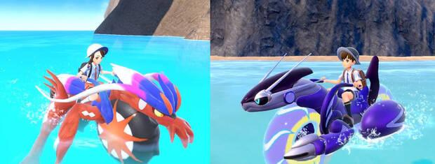 Pokémon Escarlata y Púrpura - Monturas acuáticas