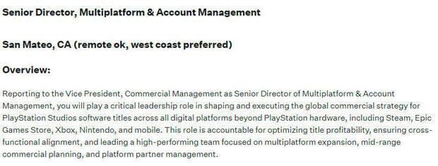 PlayStation ofrece un puesto para estudiar sus lanzamientos en ms sistemas