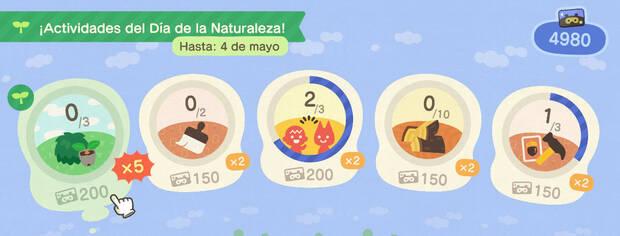 Animal Crossing: New Horizons - Actividades de Millas Nook+ del Día de la Naturaleza