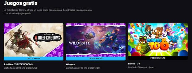Juegos gratis en Epic Games Store.