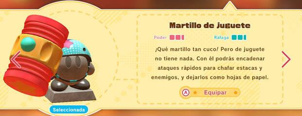 Kirby y la tierra olvidada - Habilidad Martillo de juguete
