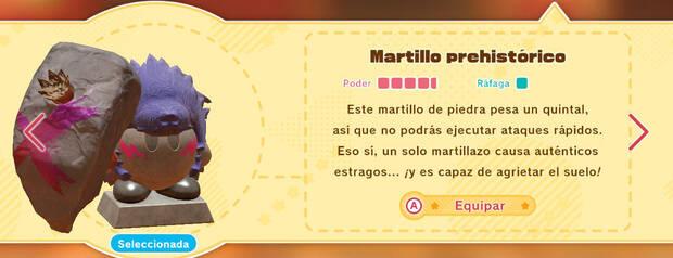 Kirby y la tierra olvidada - Habilidad Martillo prehistórico
