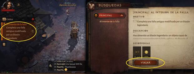 Diablo Immortal - Navegación automática por misiones
