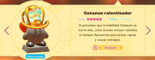 Kirby y la tierra olvidada - Habilidad Catapum ralentizador
