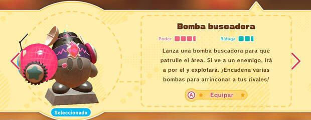 Kirby y la tierra olvidada - Habilidad Bomba buscadora