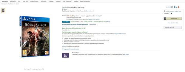 Amazon fecha el lanzamiento de SoulCalibur VI para septiembre Imagen 2
