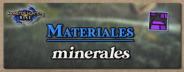 Monster Hunter Rise - Minerales