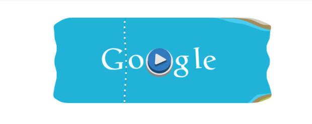 Juego Doodle de Google: Piragüismo en eslalon