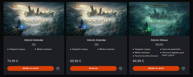 Hogwarts Legacy: Precios distintos para PS4 y PS5