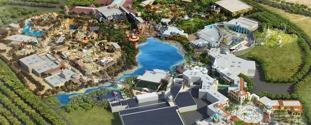 Boceto de la extensi�n del Paramount Park de Murcia