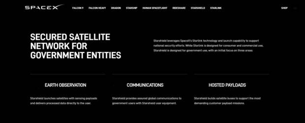 Objetivos del proyecto satelital Starshield