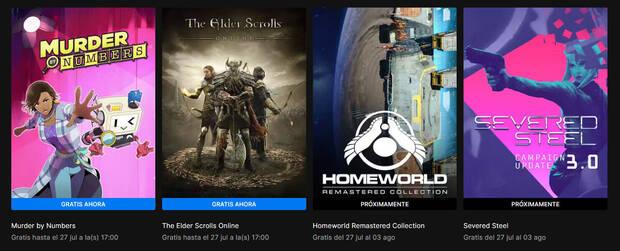 Nuevos juegos gratis Epic Games Store