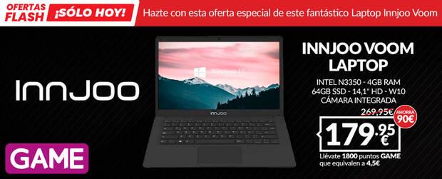 Porttil Innjoo Voom Laptop como oferta flash de GAME