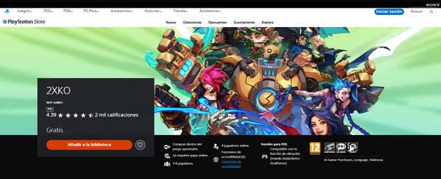 2XKO - Descargar gratis en PS5
