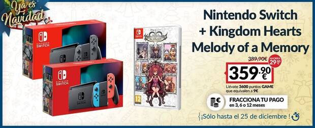 Pack de Switch de oferta en GAME.