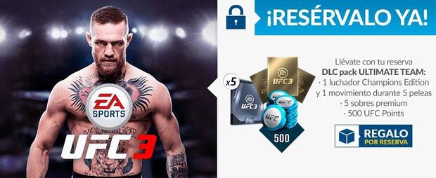 GAME detalla sus incentivos por reserva para EA Sports UFC 3 Imagen 2