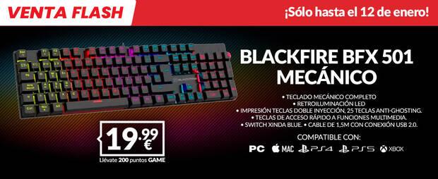 Venta Flash Game: teclado mecnico BlackFire BFX 501