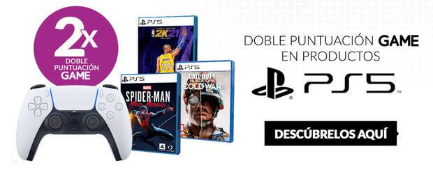 Doble de puntos en juegos de PS5 en GAME.