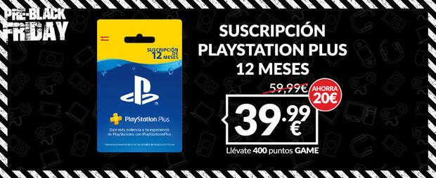 Descuento en PS Plus en GAME