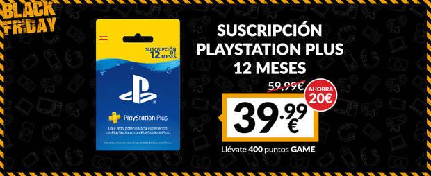 Suscripcin de PS Plus en GAME