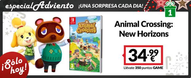 Oferta Animal Crossing: New Horizons en GAME solo hoy