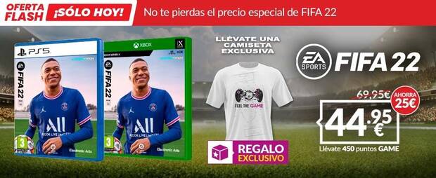 FIFA 22 oferta flash en GAME solo hoy