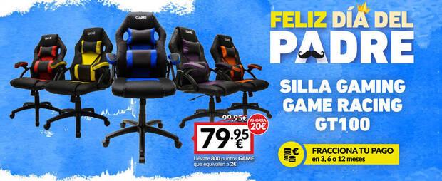 Oferta Sillas Gaming por el Da del Padre en GAME.