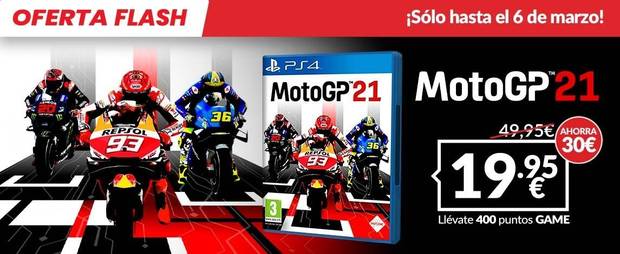 MOTOGP 21 de oferta en GAME por tiempo limitado