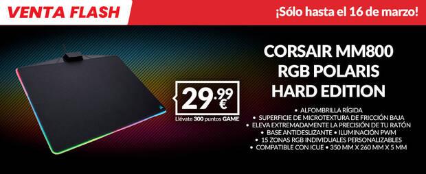 CORSAIR MM800 RGB POLARIS HARD EDITION alfombrilla de oferta en GAME por tiempo limitado