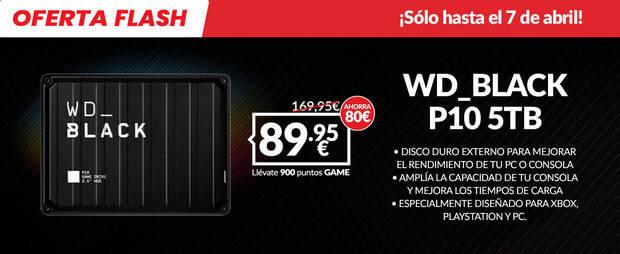 WESTERN DIGITAL WD BLACK P10 5TB de oferta en GAME